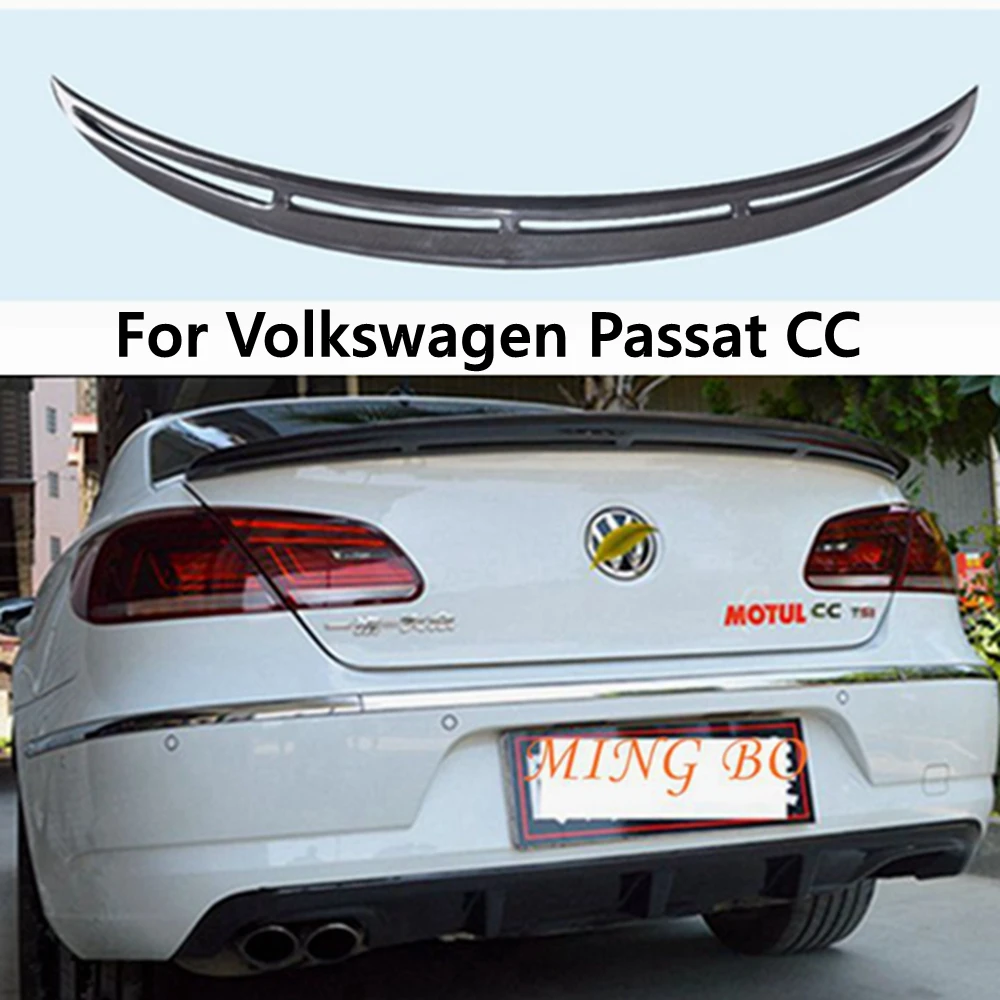 

For Volkswagen Passat CC 2009-2018 Car Rear Trunk Car Styling Car Decoration Tail Spoiler Carbon Fiber K Style Spoiler