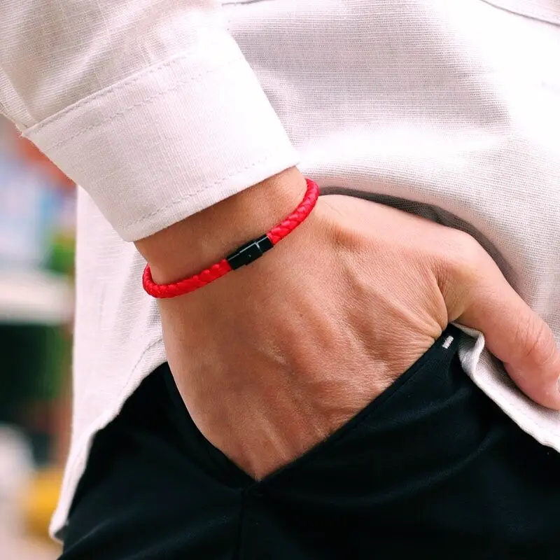 Grade A Keel Rope Bracelet Men Femme Lucky Red Thread Braclet Attract Mirco Magentic Couple Braslet Wealth Prosperity Brazalete rope bracelet