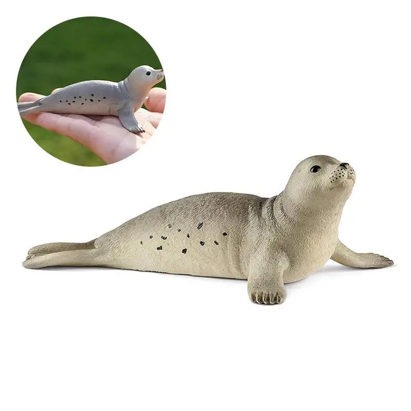 

Inch Simulation Seal Plastic Animals Mini Figure Model Toys For Children