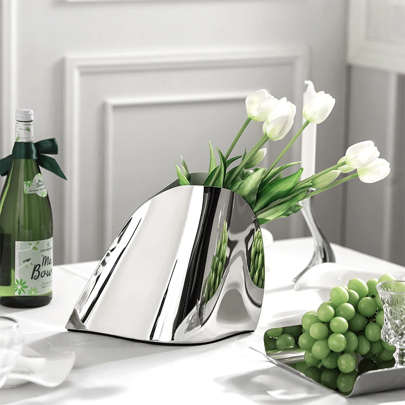 Nordic Stainless Steel Ice Bucket Luxury Champagne Bucket Bar Accessories for Bar Home Decoration Restaurant Party