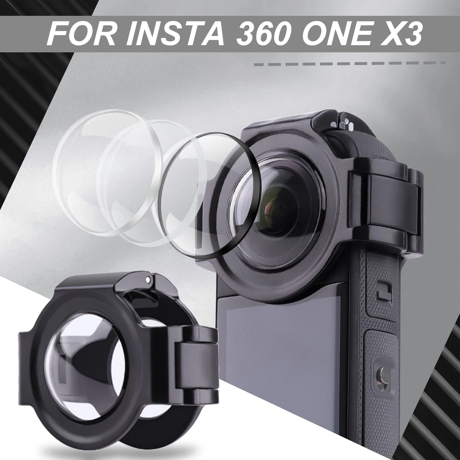 Protective Lens For Insta360 X3 scratch-resistant Optical Tempered Glass  Lens Guards Dual-Lens For Insta360 X3 Accessories - AliExpress