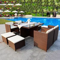 Luxury Modern Rattan Garden Furniture Set - Image 5