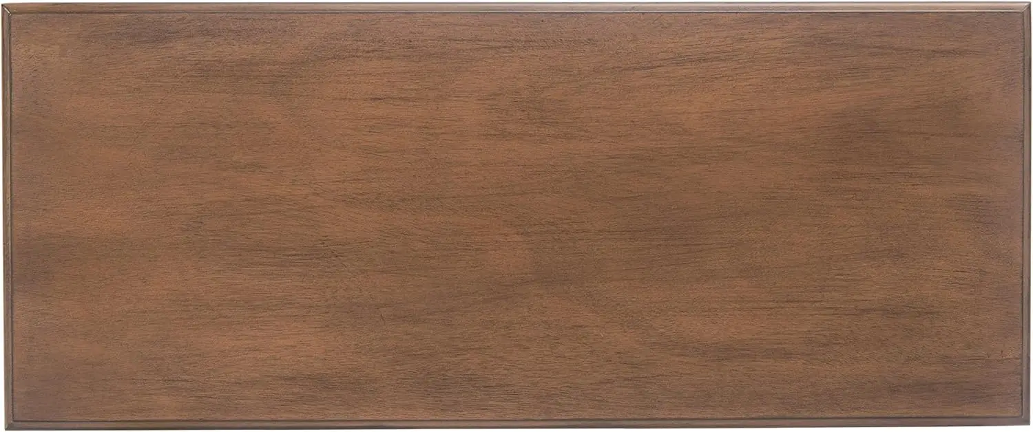 Home Collection Tinsley Brown Rectangular Bottom Shelf Console Table