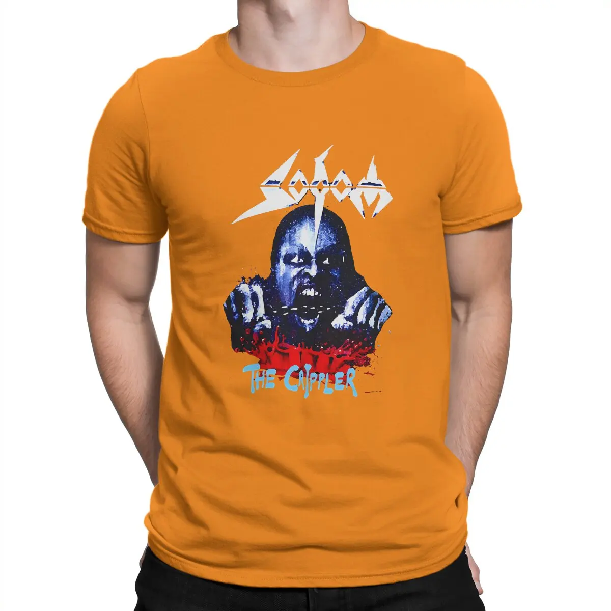 thumbnail image 1 of Camiseta de hombre Sodom, banda de rock The Crippler, camiseta distintiva, ropa urbana Harajuku, nueva tendencia, 1 of 7