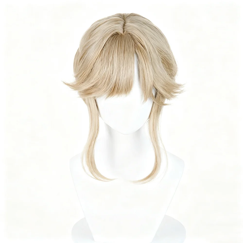 Generic Blonde Heat-Resistant Synthetic Wig for Cosplay Events