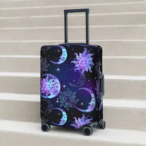 Night Sun Moon Suitcase Cover Holiday Stars Useful Luggage Accesories Travel Protection