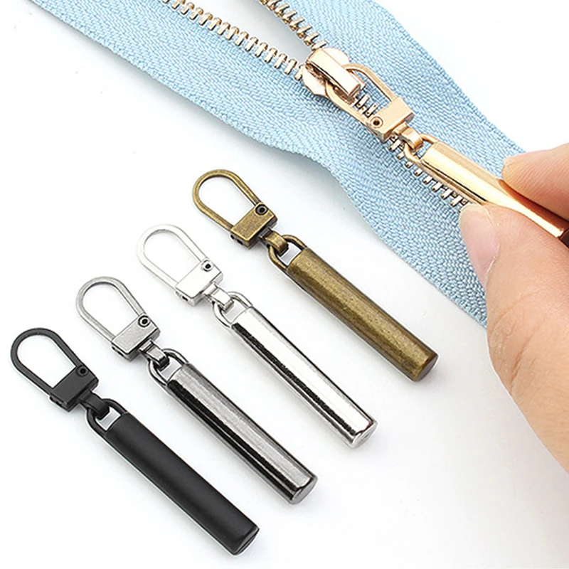 5pcs Detachable Metal Zipper Pullers For Zipper Sliders Head Zippers Repair Kit Zipper Pull DIY