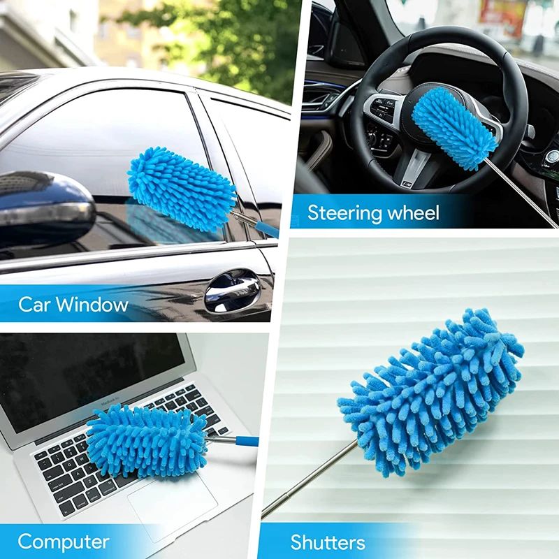 Retractable Microfiber Duster Brush Cleaning Tool Retractable Duster Microfiber Duster Brush Microfiber Dust Brush Telescopic Duster Brush Telescopic Dust Brush Telescopic Dust Remover