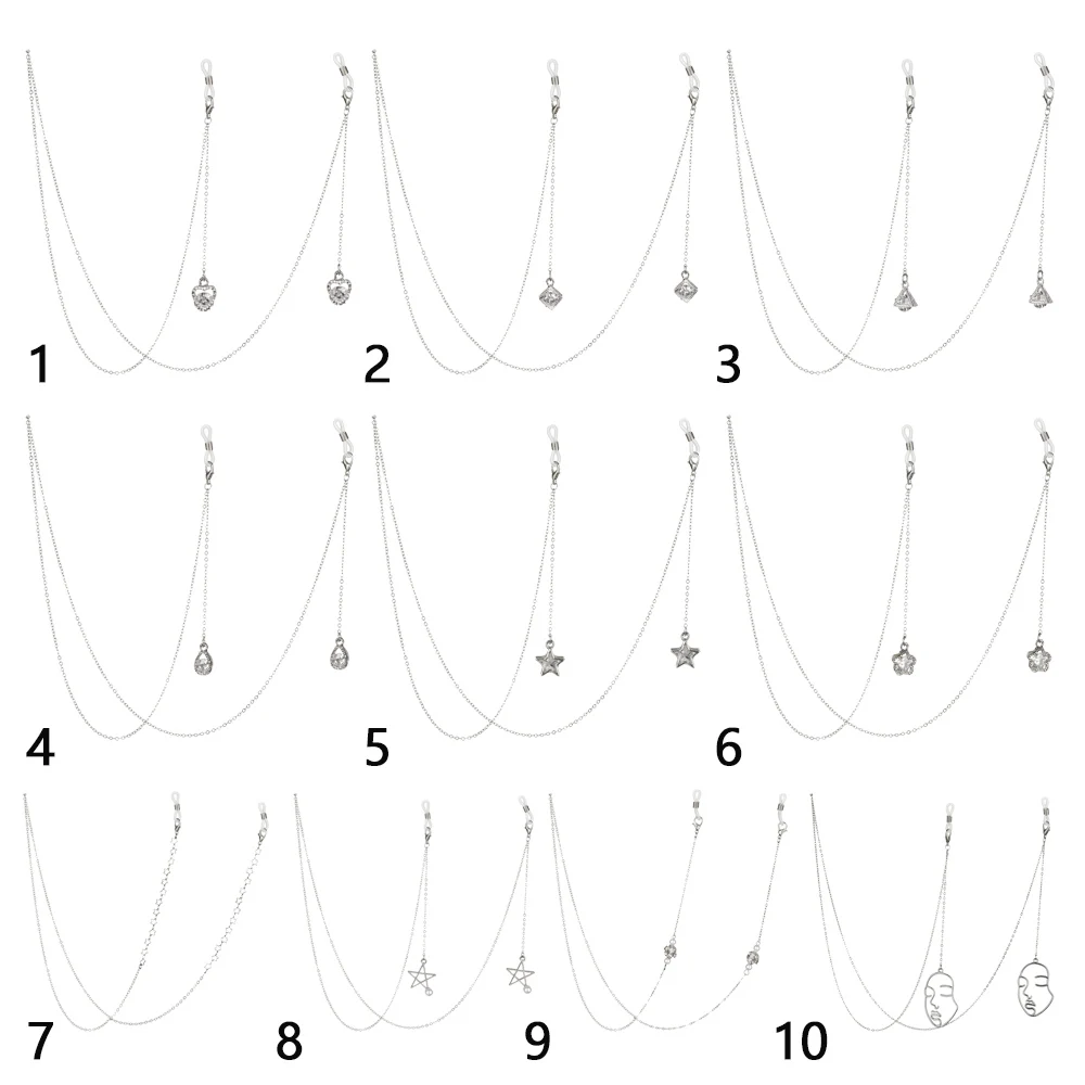 Unisex Metal Glasses Holder Chain Lanyard with Braided Design