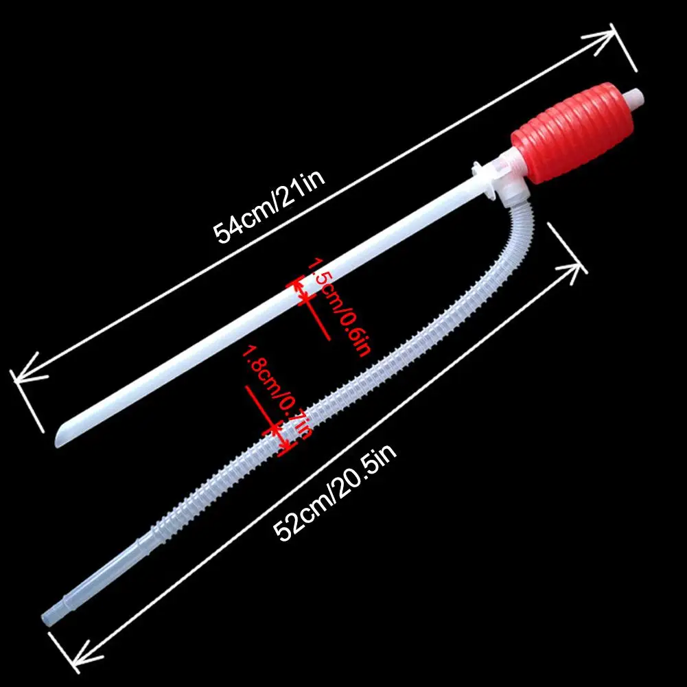 Portable Manual Siphon Suction Water Chemical Liquid Pump Car Truck Fuel Syphon Oil Diesel Transfer Sucker Hand Pump