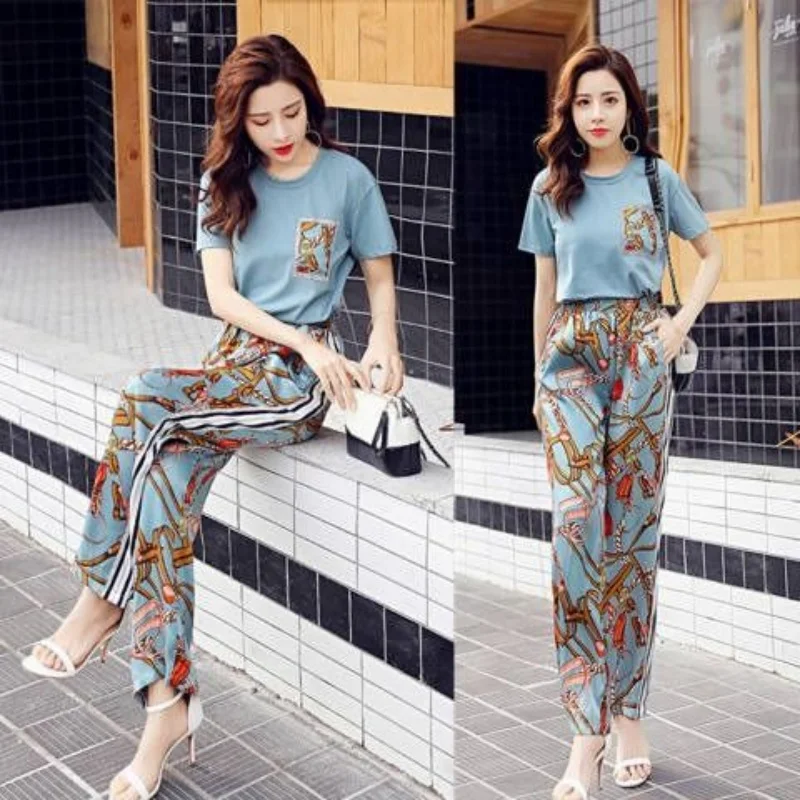 2024 New Set Casual Large Size Loose and Age Reducing Fashion Slim Fit Women's Fashion Style Two Piece Set New in Matching Sets