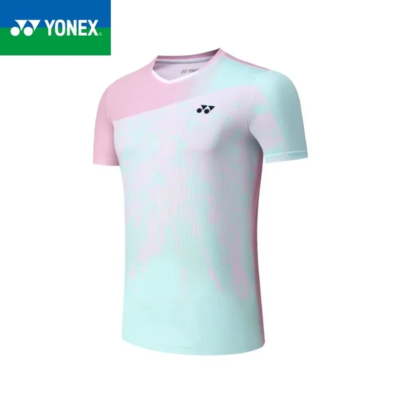 YONEX Summer New Men's and Women's Badminton Clothing Outdoor Sports Loose Quick Drying Short Sleeve T-shirt