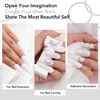 Aokitec 1OZ/2OZ Acrylic Powder French Nail Art Starter Design for Nail Carving Extension Adhesive Decoration Manicure Salon 5