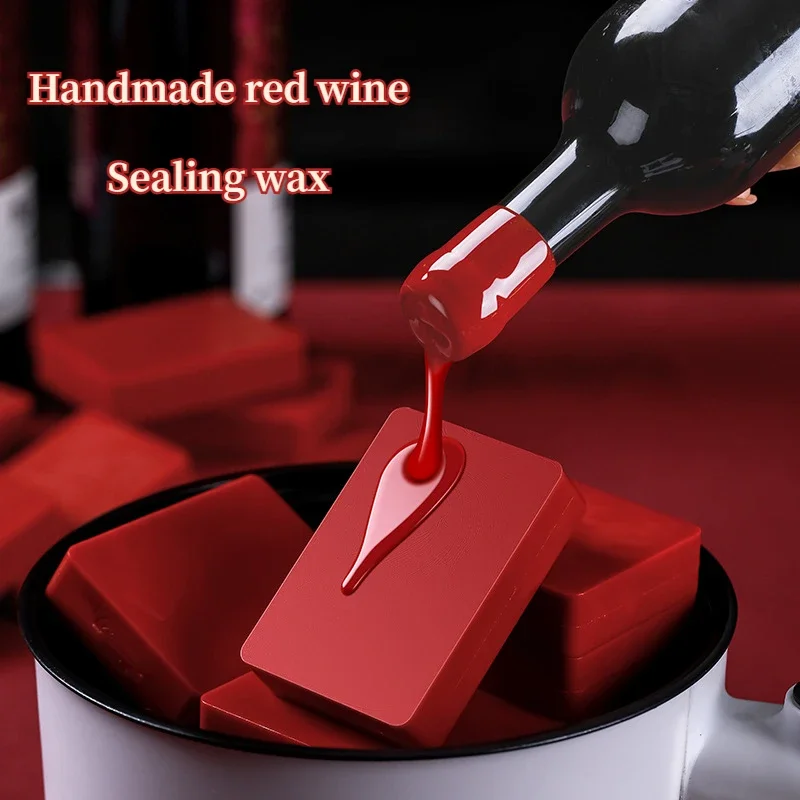 Sealing Wax Brick for Wine Bottle High Sealing Performance and Storage Safe New Year Gift Wine Jar Seal Stamp Supplies seal wax
