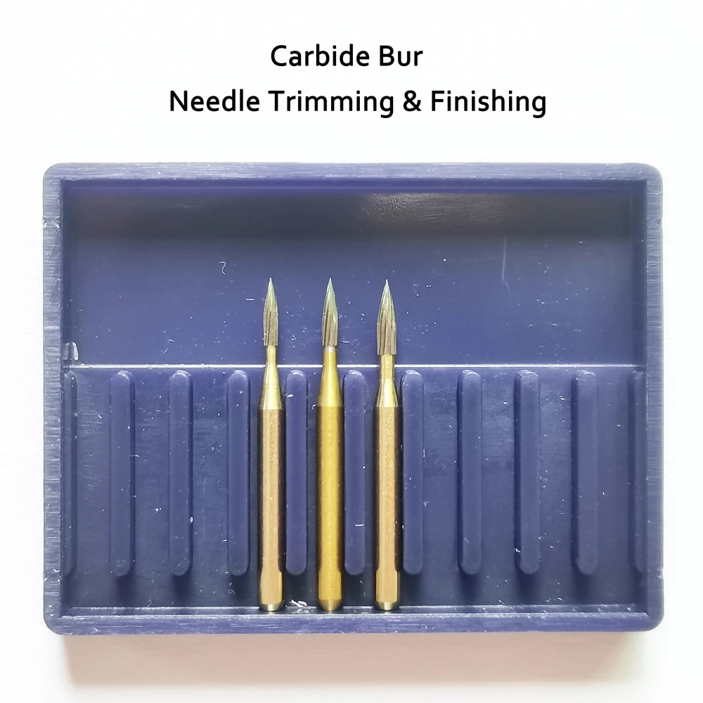 

1 Pieces Dental High Speed Carbide Bur 12 Blade Needle Shaped Trimming And Finishing Bur #7901 #7902 #7903
