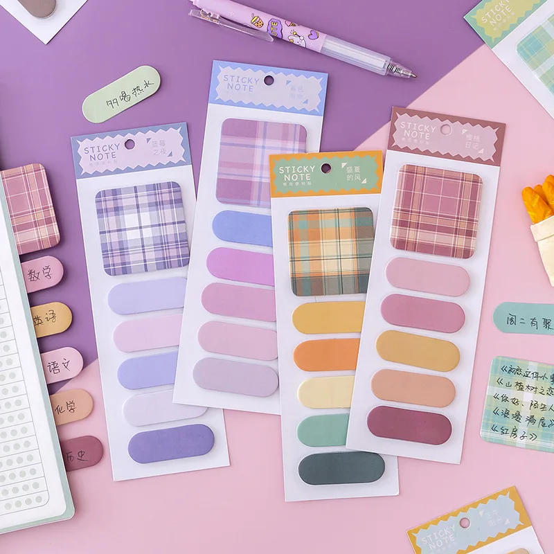 

40 pcs/lot Creative Morandi Memo Pad Sticky Notes Cute Stationery Label Notepad Planner Sticker Post School Office Supplies