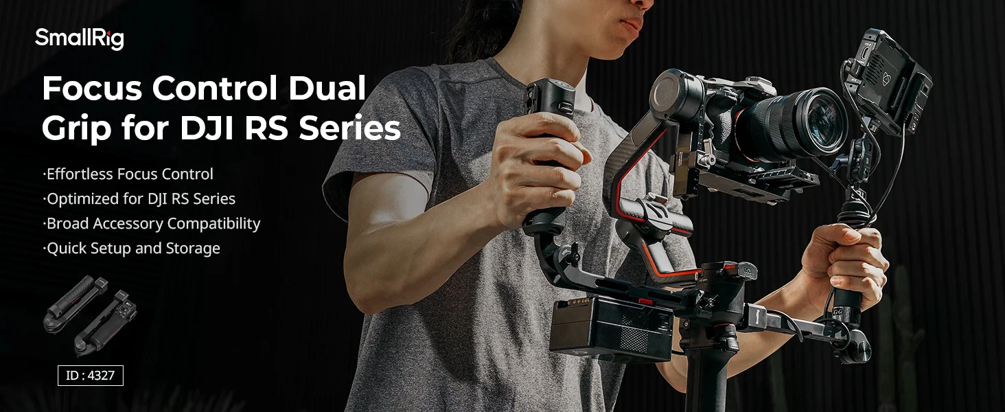SmallRig Focus Control Handle /Dual Handle for DJI RS 2 /RS 3 Pro /RS 4 /RS 4 Pr
