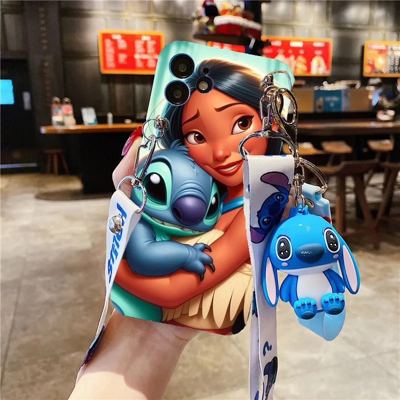 【にじ】小物入れ Stitch keychain Phone Case For VIVO Y36 Y20 Y30 Y22 Y31 Y51