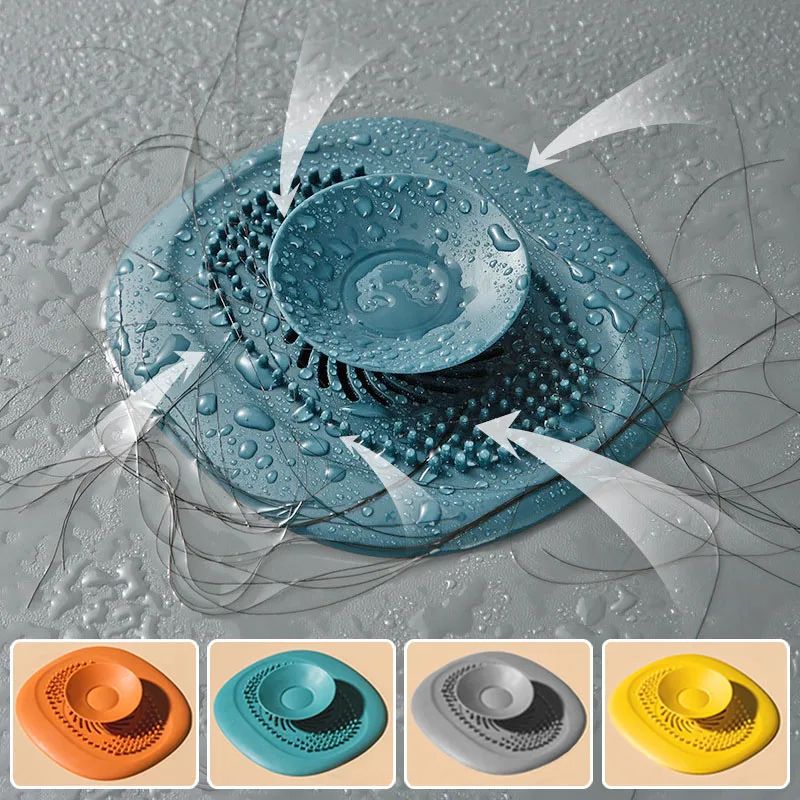 Kitchen Sink Plug Shower Filter Drain Cover Stopper Sink Strainer Drainer Floor Drain Hair Catcher Bathroom Accessorie sink filter plug stopper shower drain catcher hair drain catcher silicone floor drain cover floor drain cover sink strainer hair drain filter floor drain filter floor drain hair filter floor drain hair catcher washbasin plug drain hair catcher