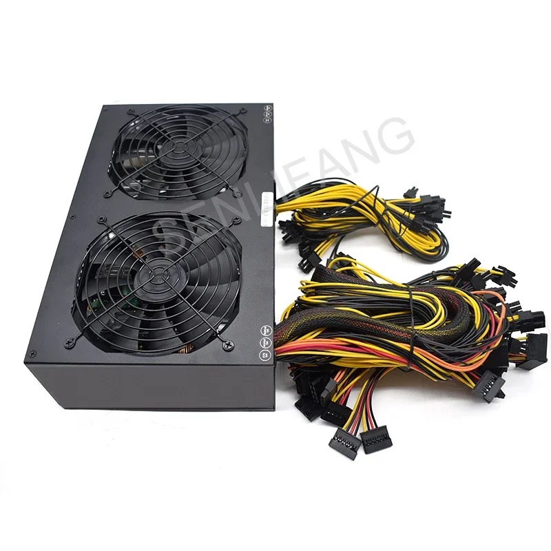 12 Card Miner Mining Rig 180-240V Pico Psu Btc Etc Power Mining High 3600W Atx Psu Bitcoin Minatore Alimentatore Per Pc