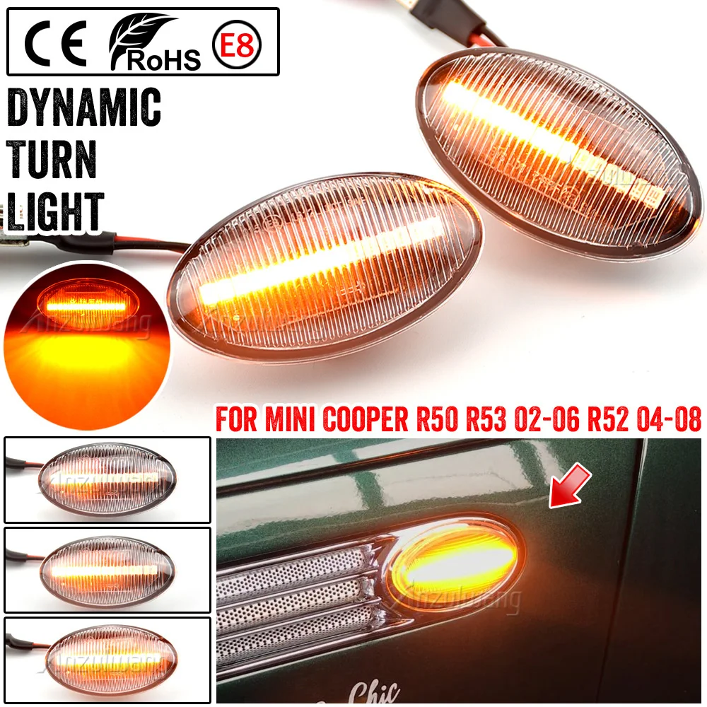 LED Side Marker Turn Signal Light Flowing Water Repeater Indicator