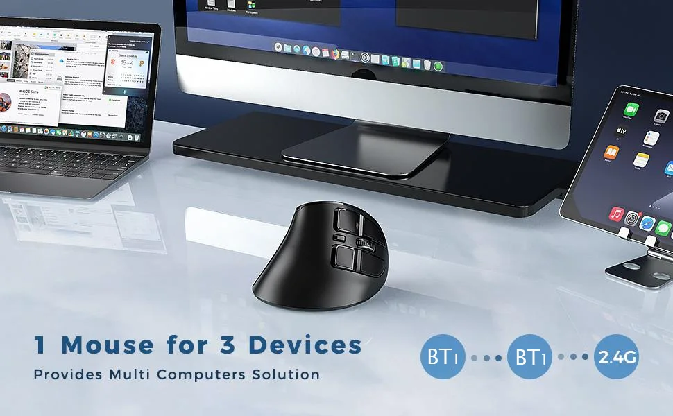 2.4g, usb, ergonômico, para tablet, laptop, pc, mac, ipad