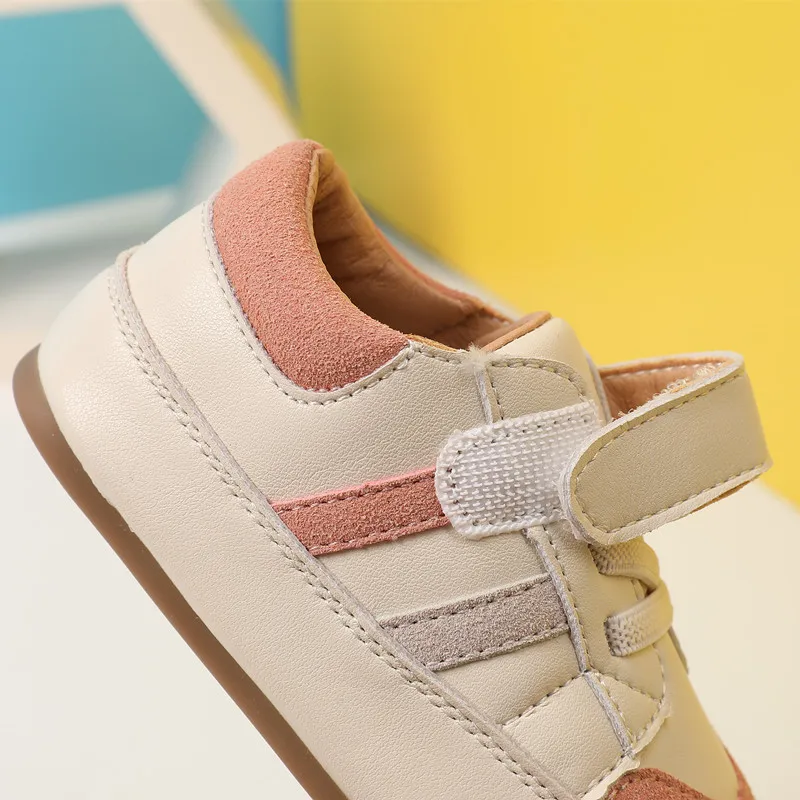 0-5 Years New Baby Shoes For Boy Leather Toddler Barefoot Shoes Soft Sole Outdoor Kids Tennis Fashion Little Girls Sneakers - 5