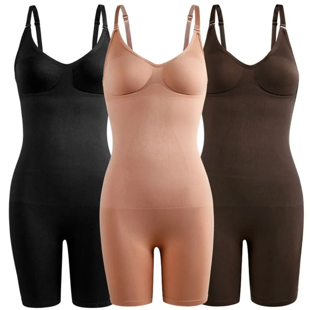 

Seamless Women Bodysuit Butt Lifter Shapewear Waist Trainer Body Shaper Strappy-Back Chest Enhancing Corrective Underwear Corset