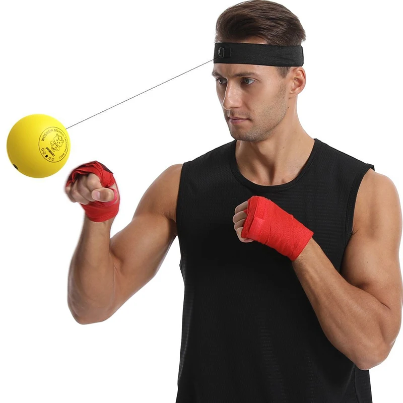 New Boxing Speed Ball Head-mounted PU Punch Ball MMA Sanda Training Hand Eye Reaction Gym Sandbag Muay Thai Boxeo Soft