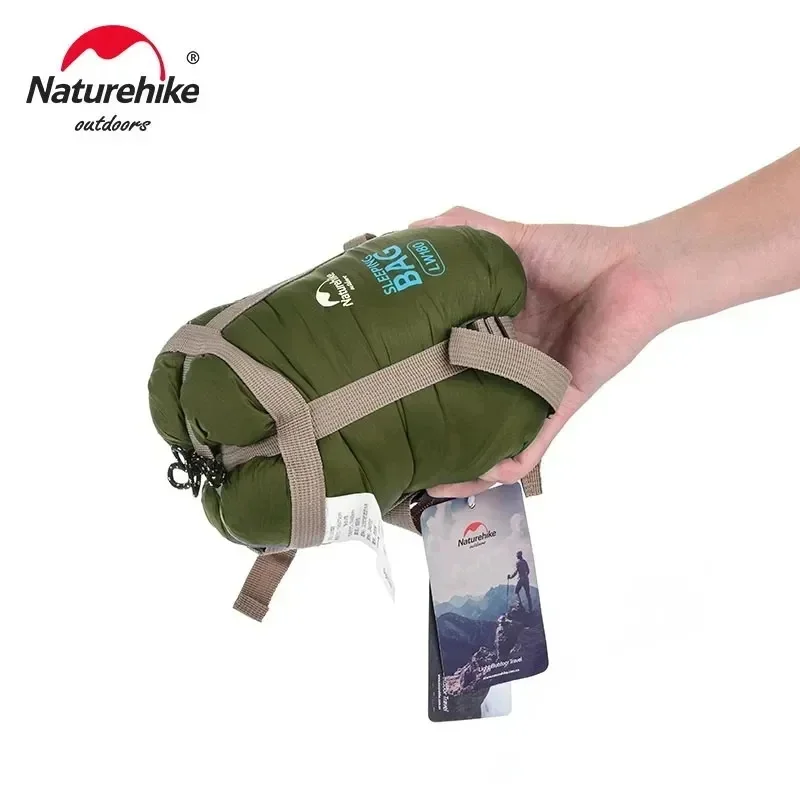 Sleeping Bag Naturehike LW180 Ultralight Cotton Waterproof Hiking Summer Outdoor Camping sleeping bag