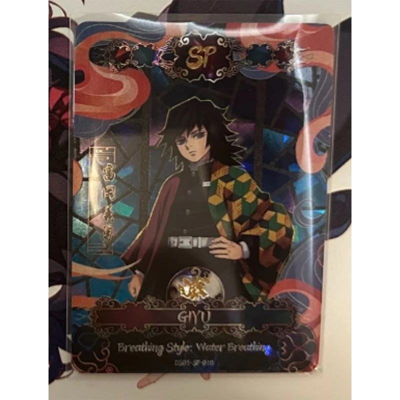 Anime Demon Slayer Kamado Nezuko Agatsuma Zenitsu Kochou Shinobu Kanroji Mitsuri Collectible Cards Birthday Gifts Children's Toy