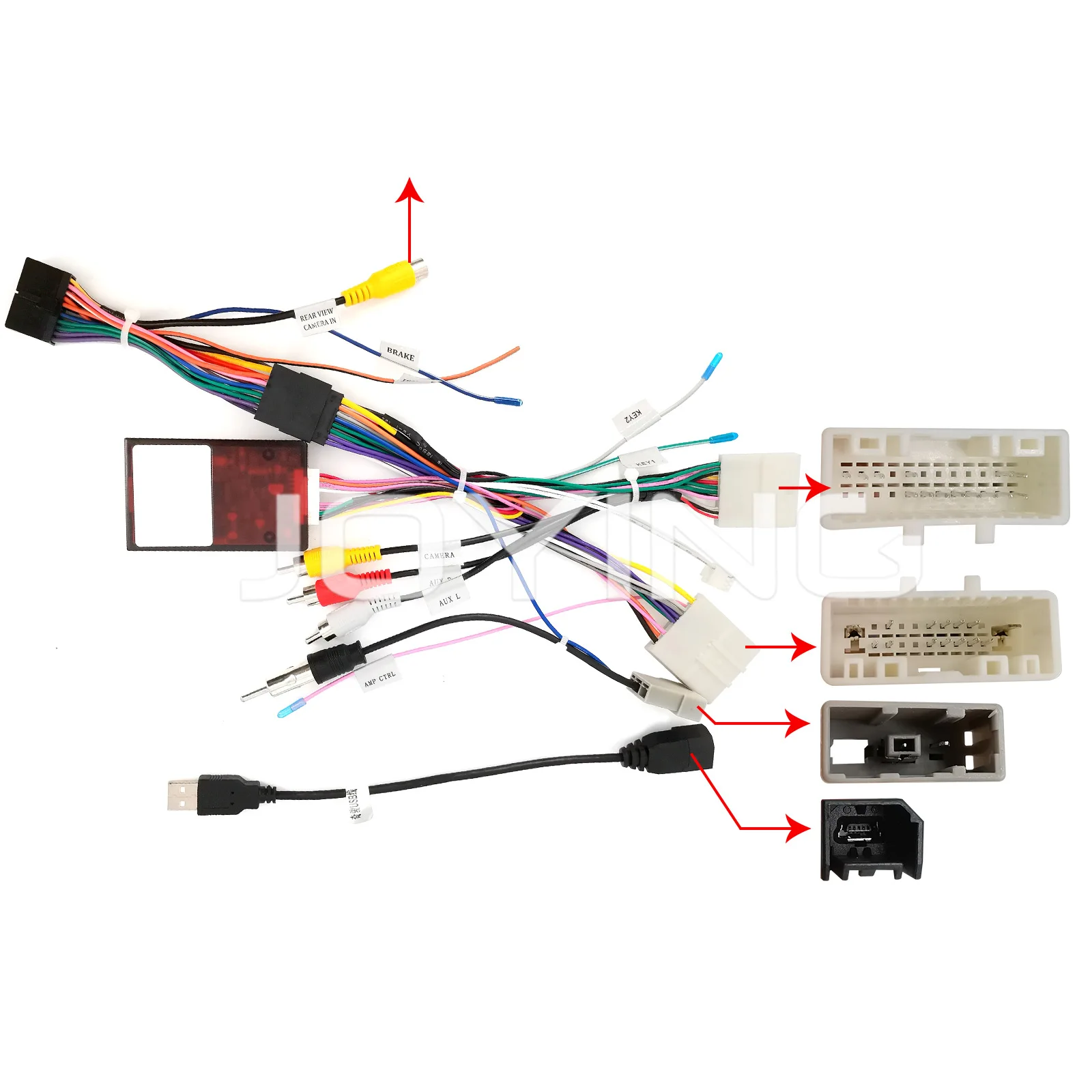 

JOYFORWA Canbus Harness Support Factory Parking Sensor Display 360 camera For 24pin Nissan X-Trail 2014