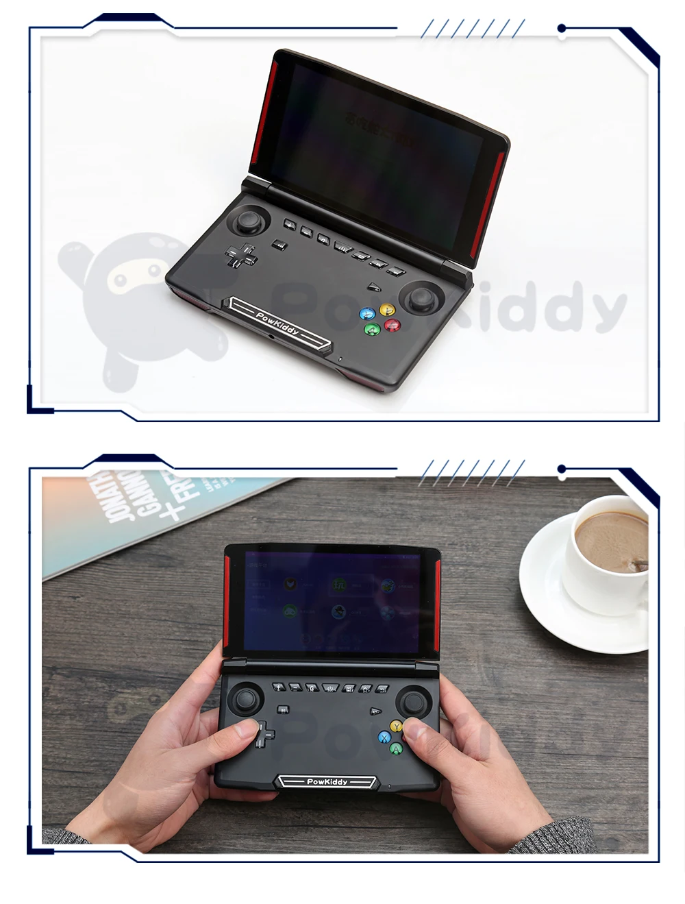 Powkiddy X18 Andriod Handheld Video Game Console 5.5 Inch 1280*720 Screen MTK 8163 Quad Core 2G RAM 32G ROMGoogle Store Gifts