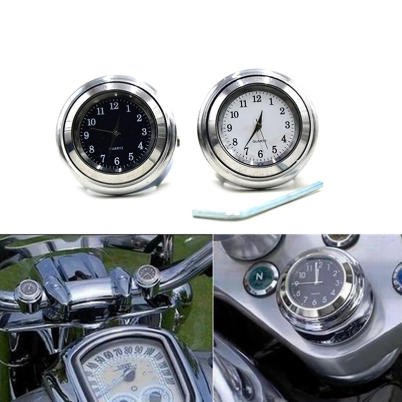 Waterproof Motorcycle Handlebar Quartzclock Universal Motorbike