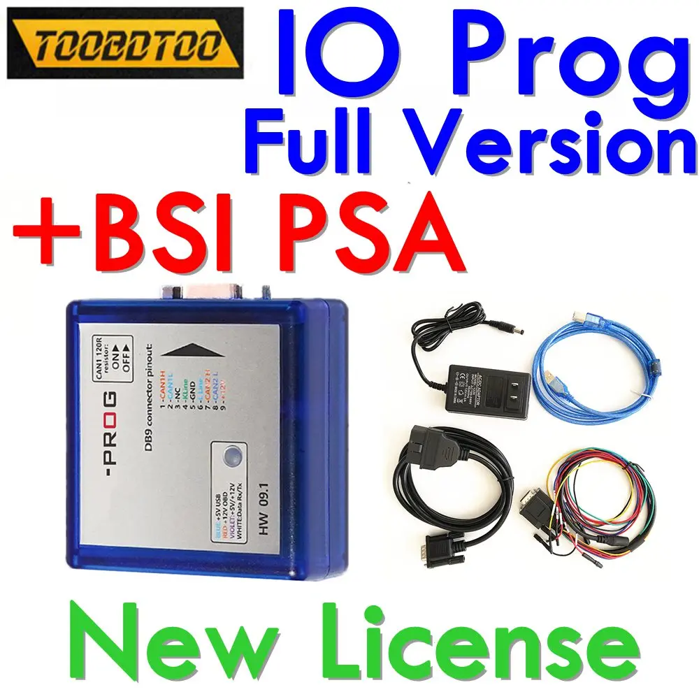 Full IOPROG ECU TCM BCM &EPS Programmer BD9 Connector Pinout I/O
