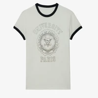 Zaidg Tee Shirt Women Casual Summer Tee Top Fashion Letter Print Spring O Neck Pullover Top.jpg
