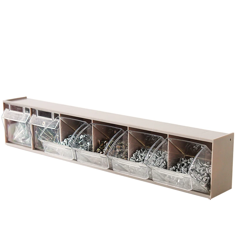 

plastic organize accessories 60x9x11cm tool Wall-Mounted Tool Storage electronic box combination hardware Parts components box