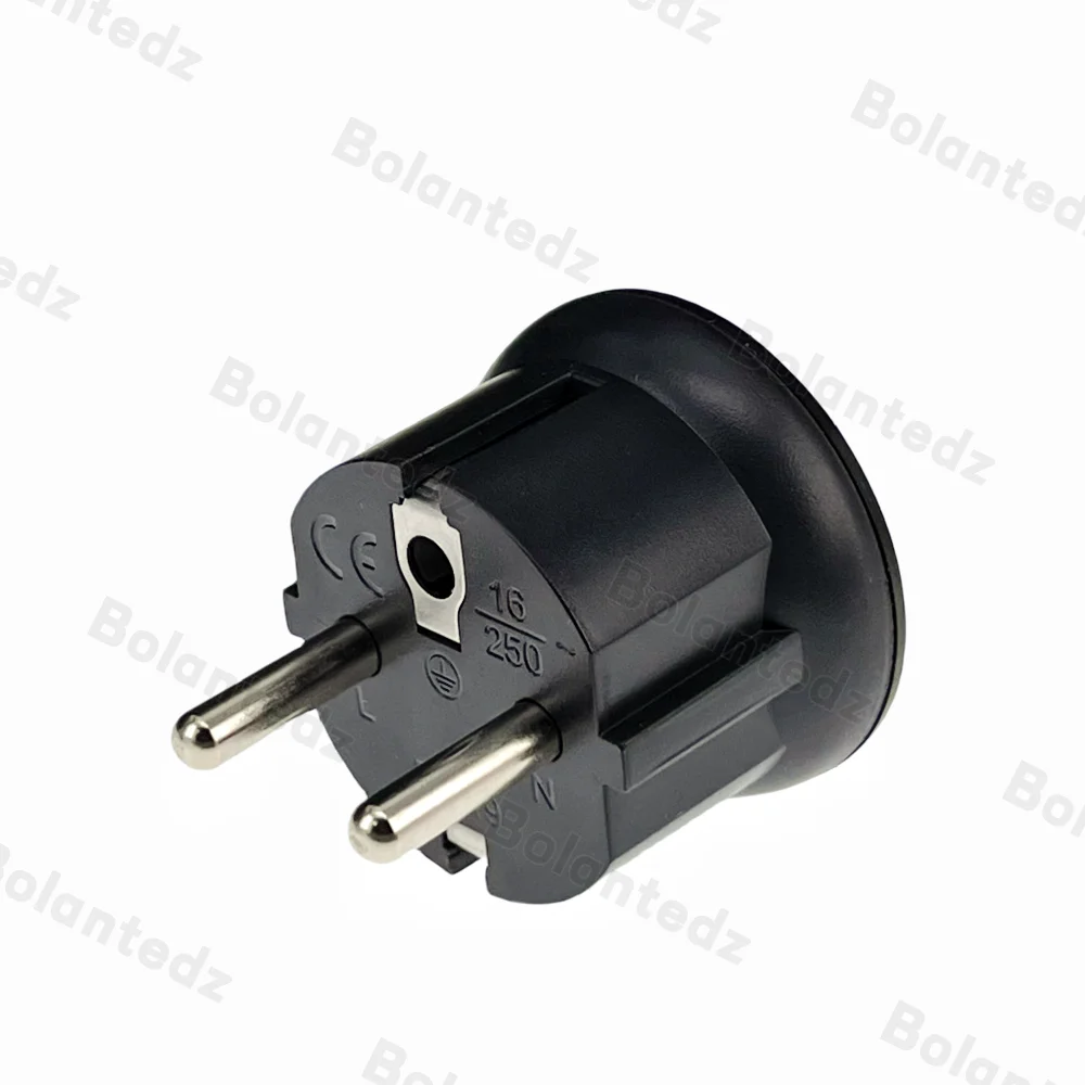 Bolantedz 16A250V Germany France Korea EU 4.8mm Plug to Nema 5-15R 6-15R 5-20R 6-20R Socket Outlet T Blade Female Adapter