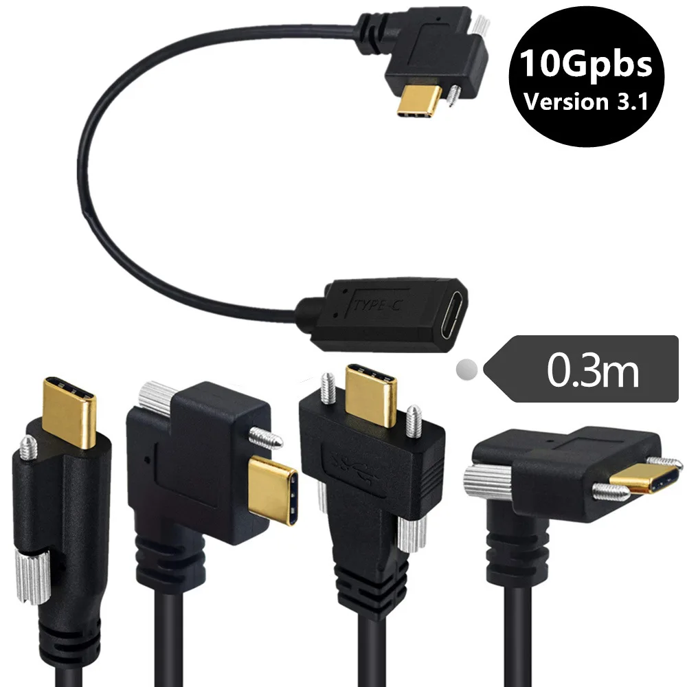 Gold-Plated USB-C Male To Male 10Gbps 4K 60Hz USB 3.1 Type-C