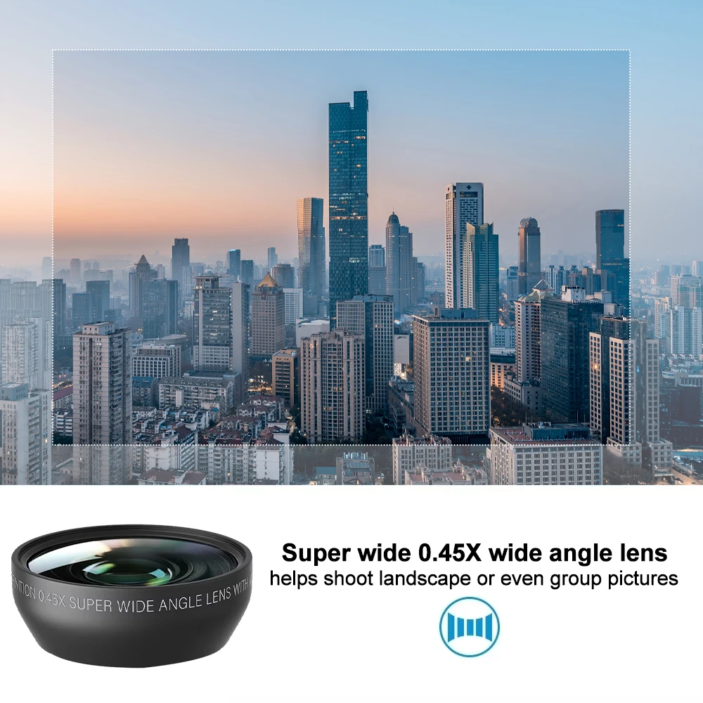 2 in 1 Camera Lens Detachable 0.45x Wide Angle Lens + Macro for Ourlife AC600 AC610 AC700 AC800 Digital Camera wide angle conversion lens
