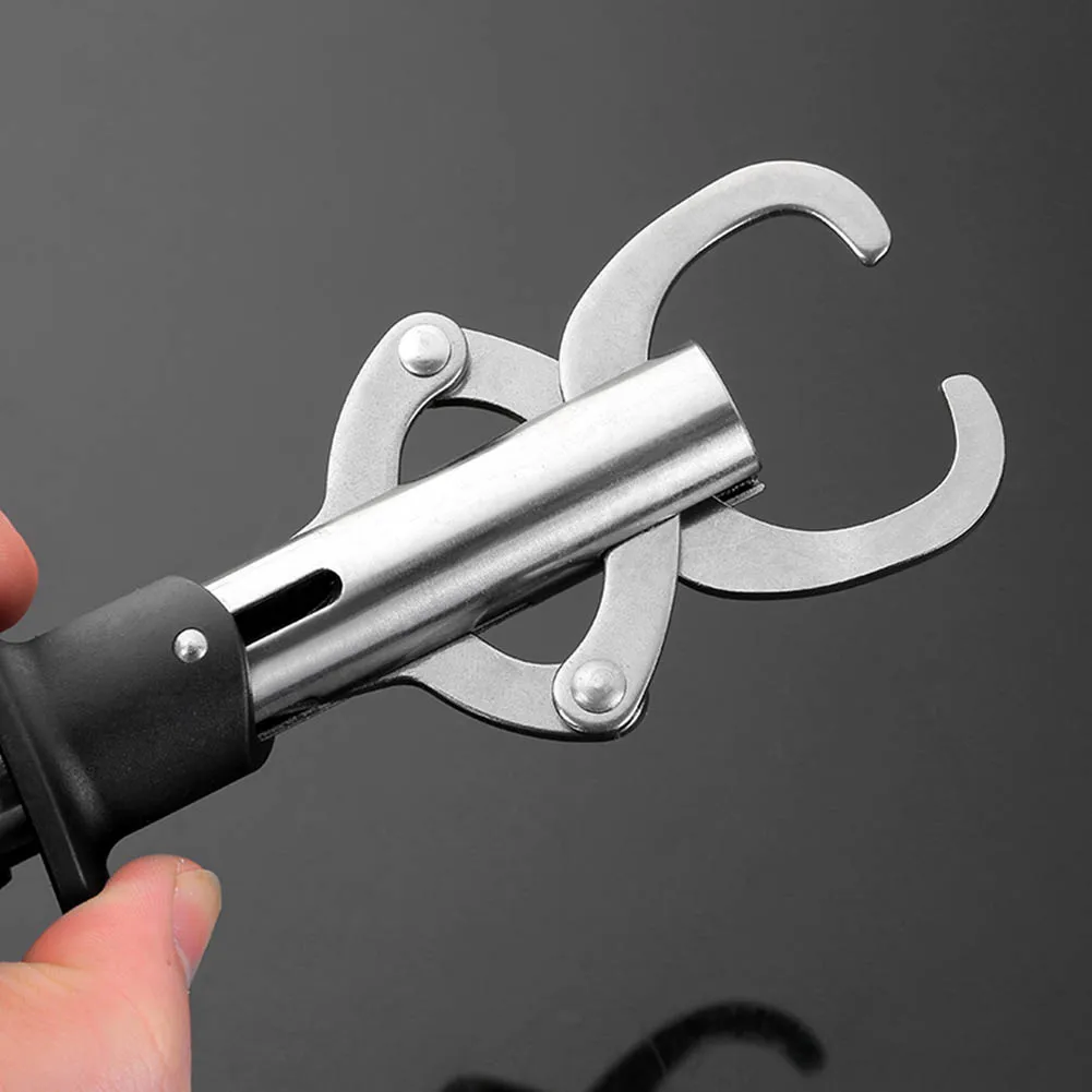 Stainless Steel Portable Fish Controller With Weighing Tape and Ruler Professional Fish Grip Lip Catcher Folding Pliers Fishing