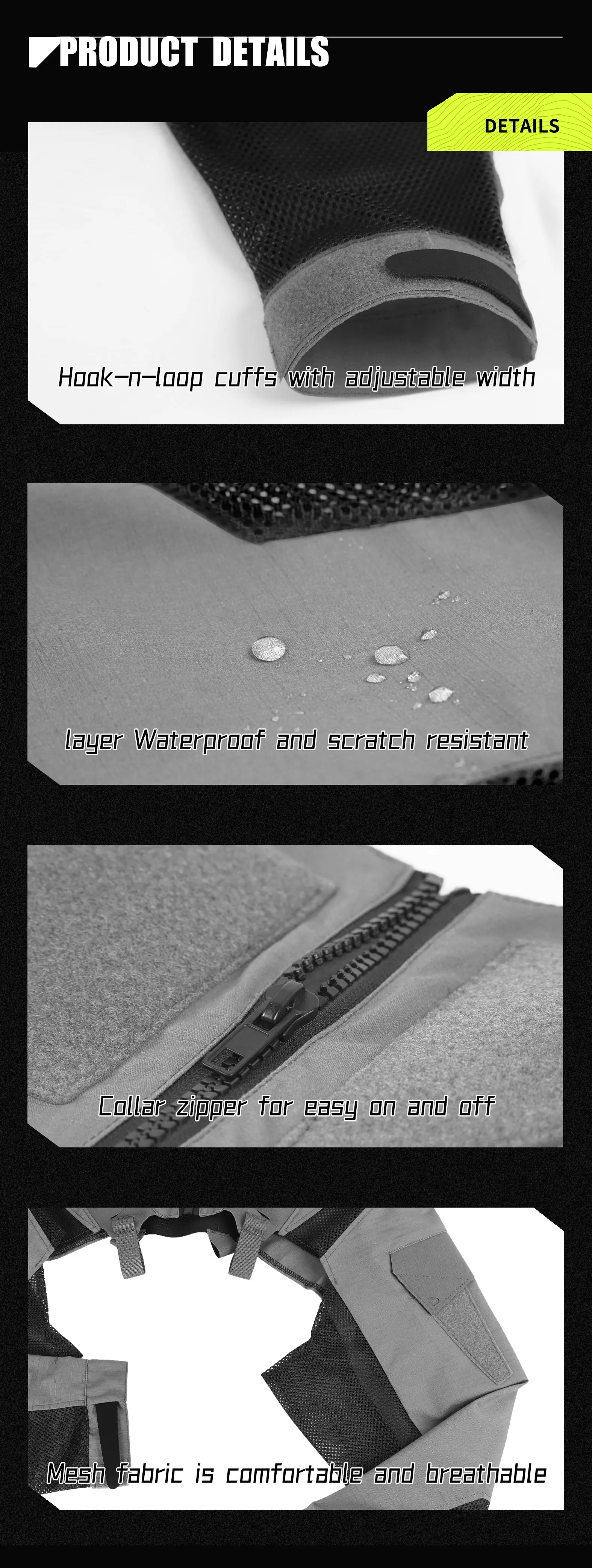 DMgear Original Taktische Kampfuniform Langarm Tarnkleidung Atmungsaktiv Bequem Kompatibel Taktisches Chest Rig – Detail 7