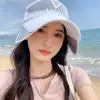 Fashion Retractable Large Brim Sunscreen Hat Breathable Mesh Sun Protection Caps Outdoor Sports Anti-UV Baseball Hat 4