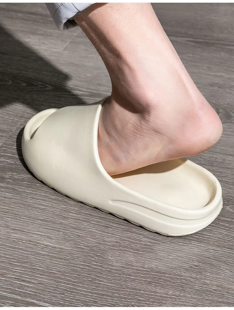 Home Women Thick Bottom Slippers Platform Chunky Heel Living Room Bathroom Slides Non Slip Trend Designer Shoes Ladies Female