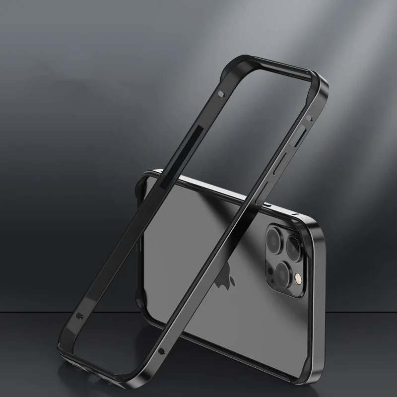 Premium Aluminum & Silicone Anti-Collision Phone Frame Luxury Case