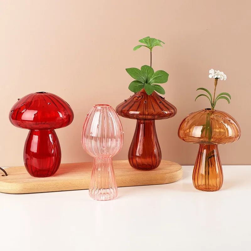 Mushroom Glass Flower Vase 3