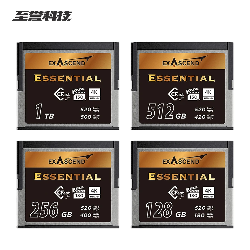 

Карта памяти Exascend CFast 2,0 CF, 500 МБ/с, 128 ГБ, 256 ГБ, 512 ГБ, 1 ТБ