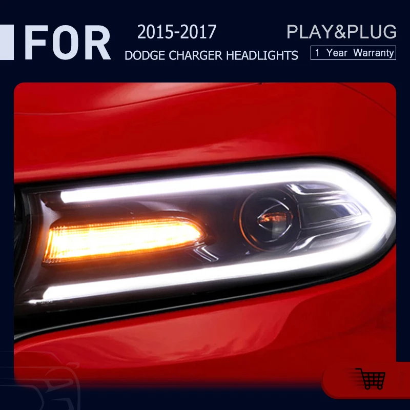 

Стайлинг автомобиля фара для 2015-2019 Dodge зарядное устройство полный RGB фара с DRL последовательный сигнал поворота аксессуары