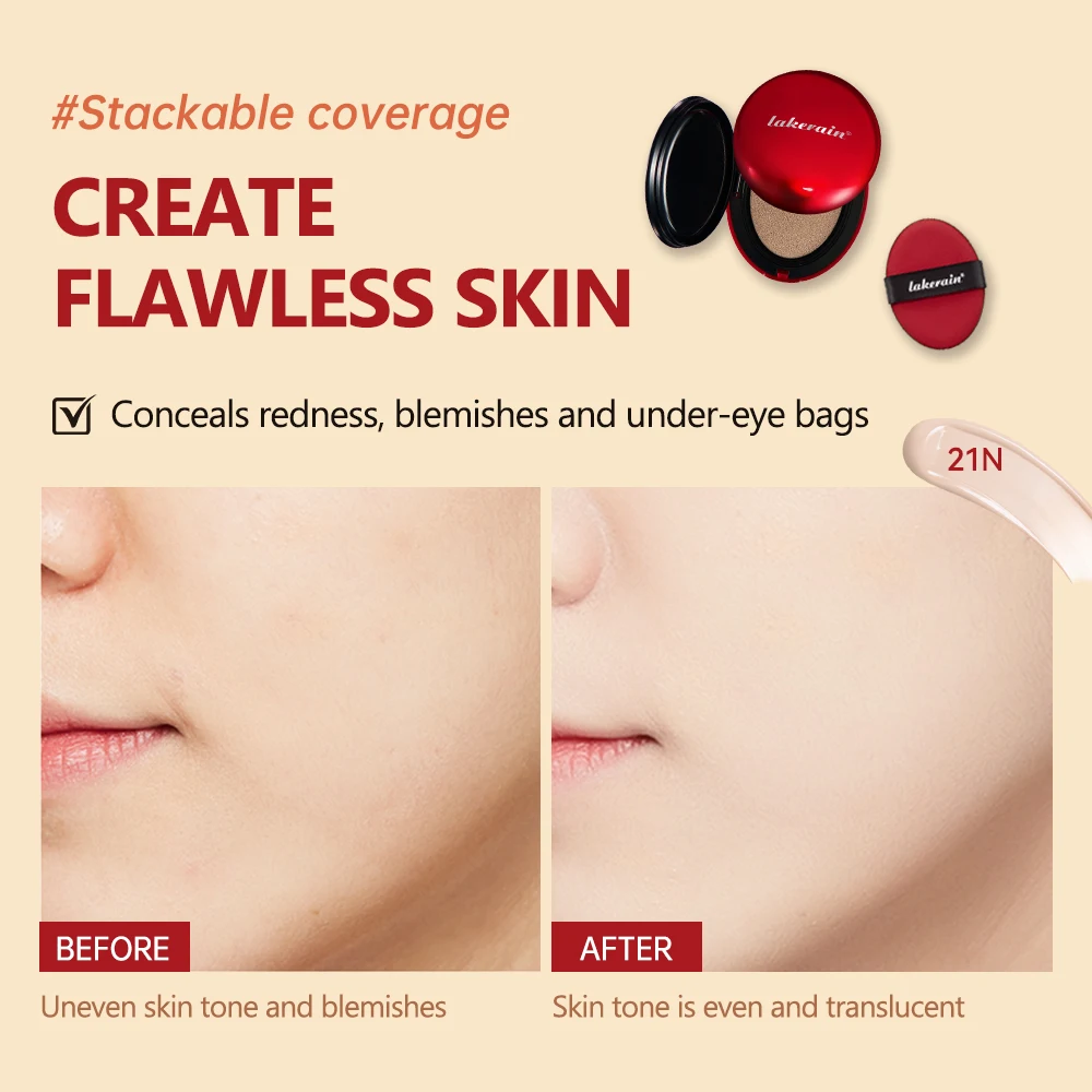 TIRTIR Cc Cream Concealer Full Coverage Bb Cream Foundation Covering Foundation Korean Makeup Base Cushion Compact