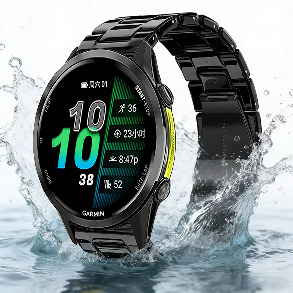 Resin Strap: Comfortable Bracelet for Smartwatches (20mm/22mm)